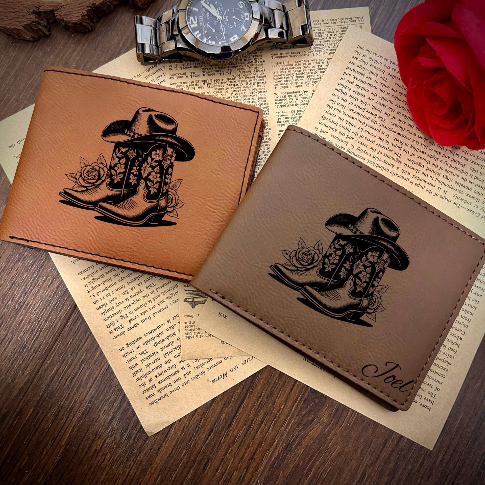 Rodeo Lover Leather Wallet – Design #99