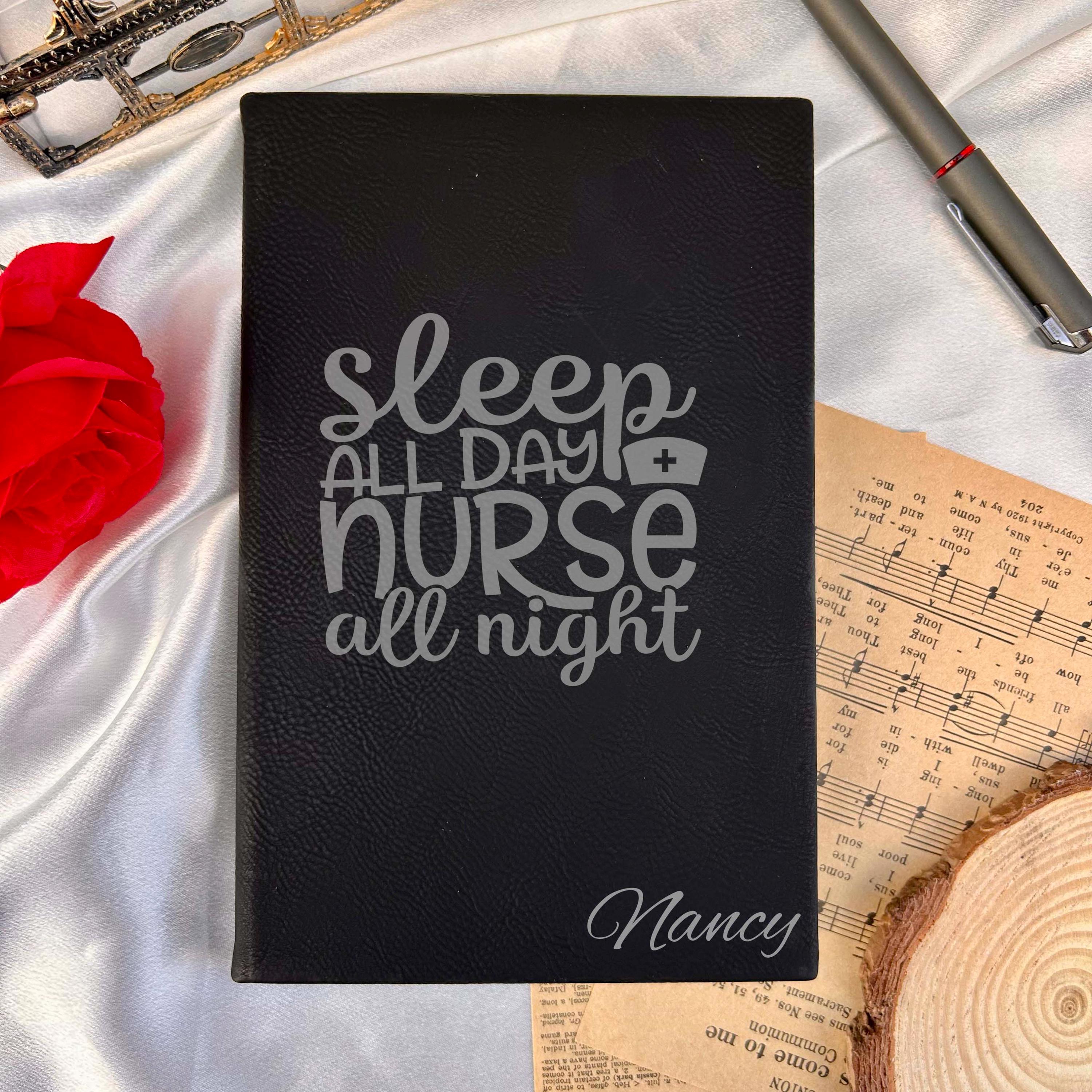Nurse Custom Journal – Hardcover Soft Leather, Saying #24