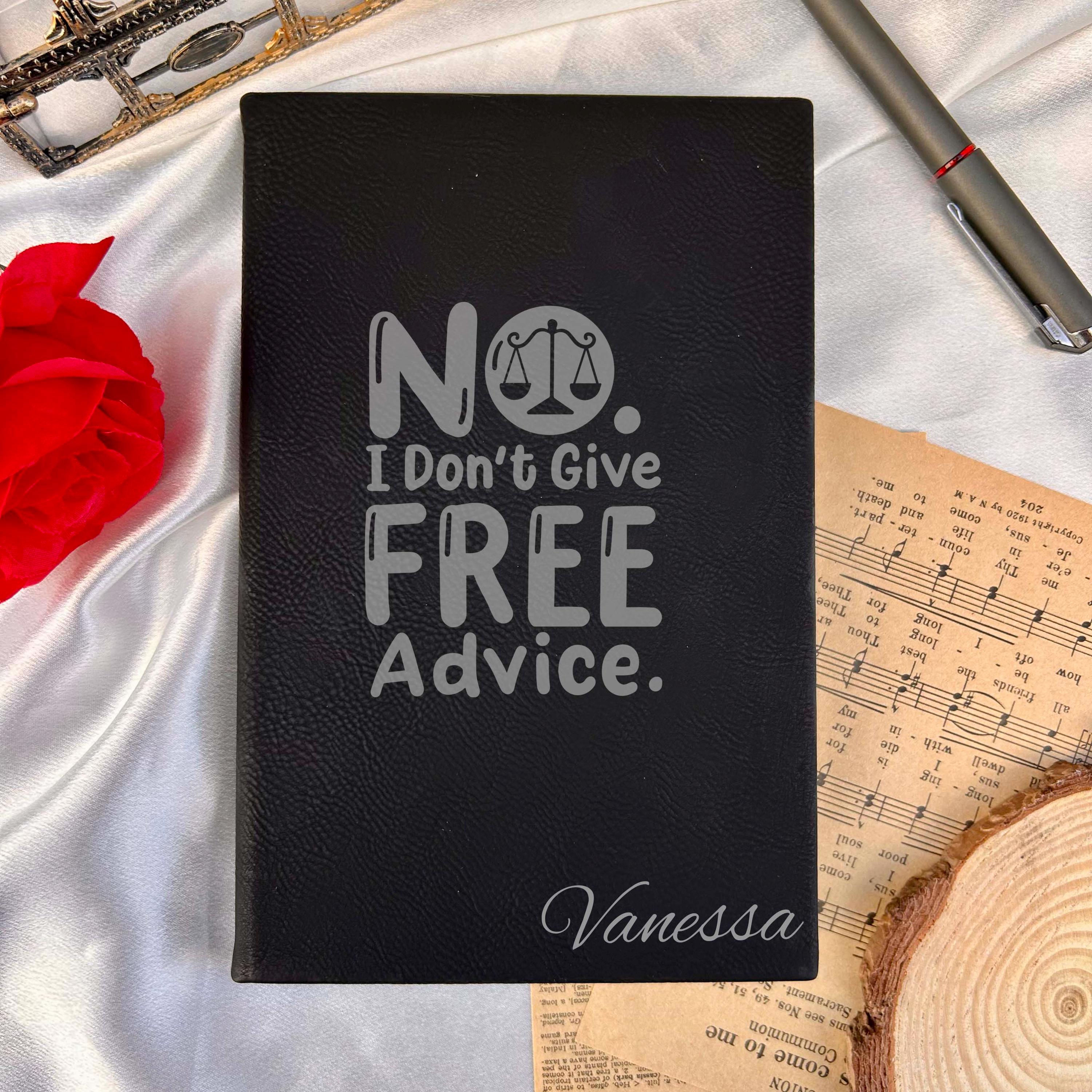 Fun Lawyer Custom Journal – Hardcover Soft Leather, Saying #26