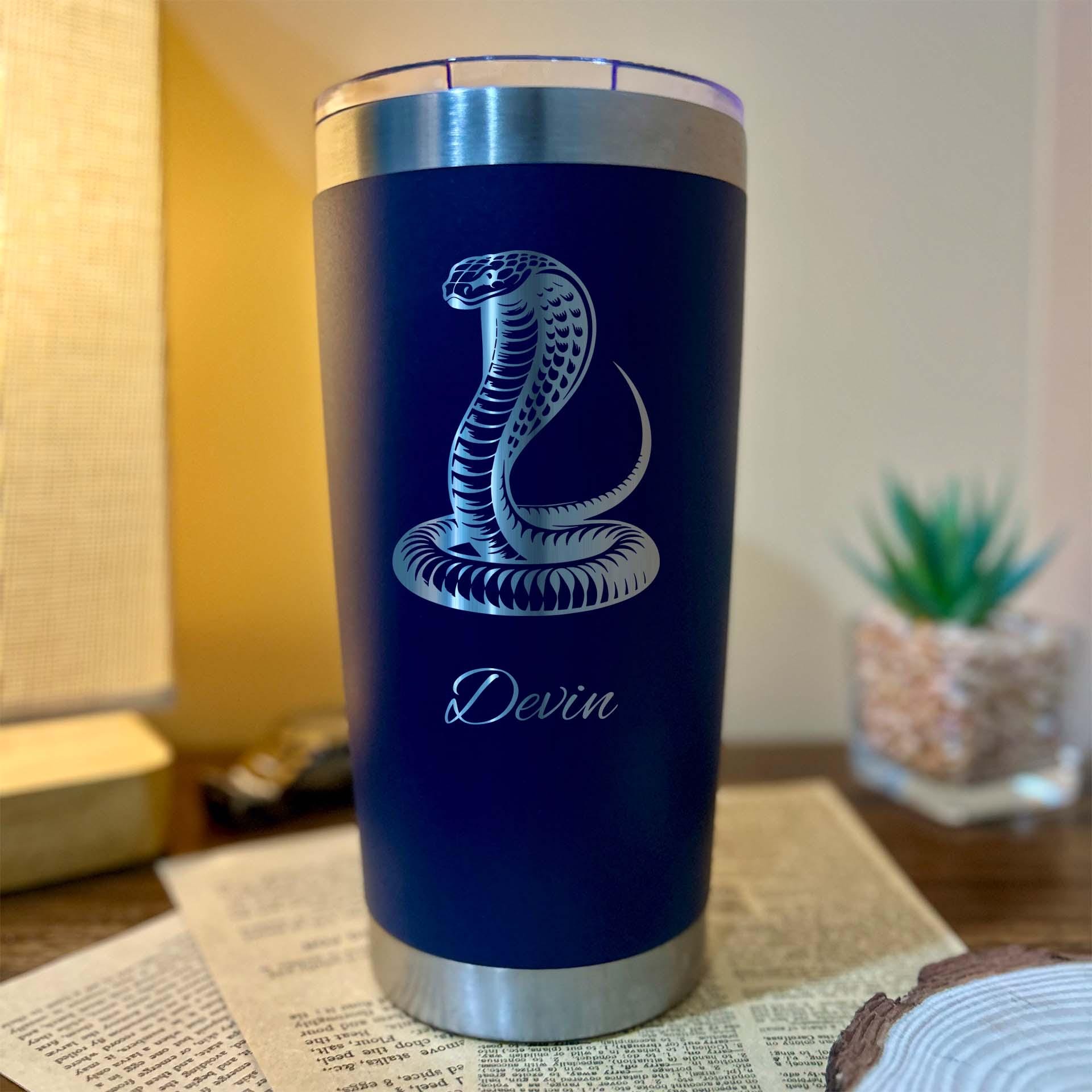 Cobra 20oz Engraved Tumbler – Stainless Steel