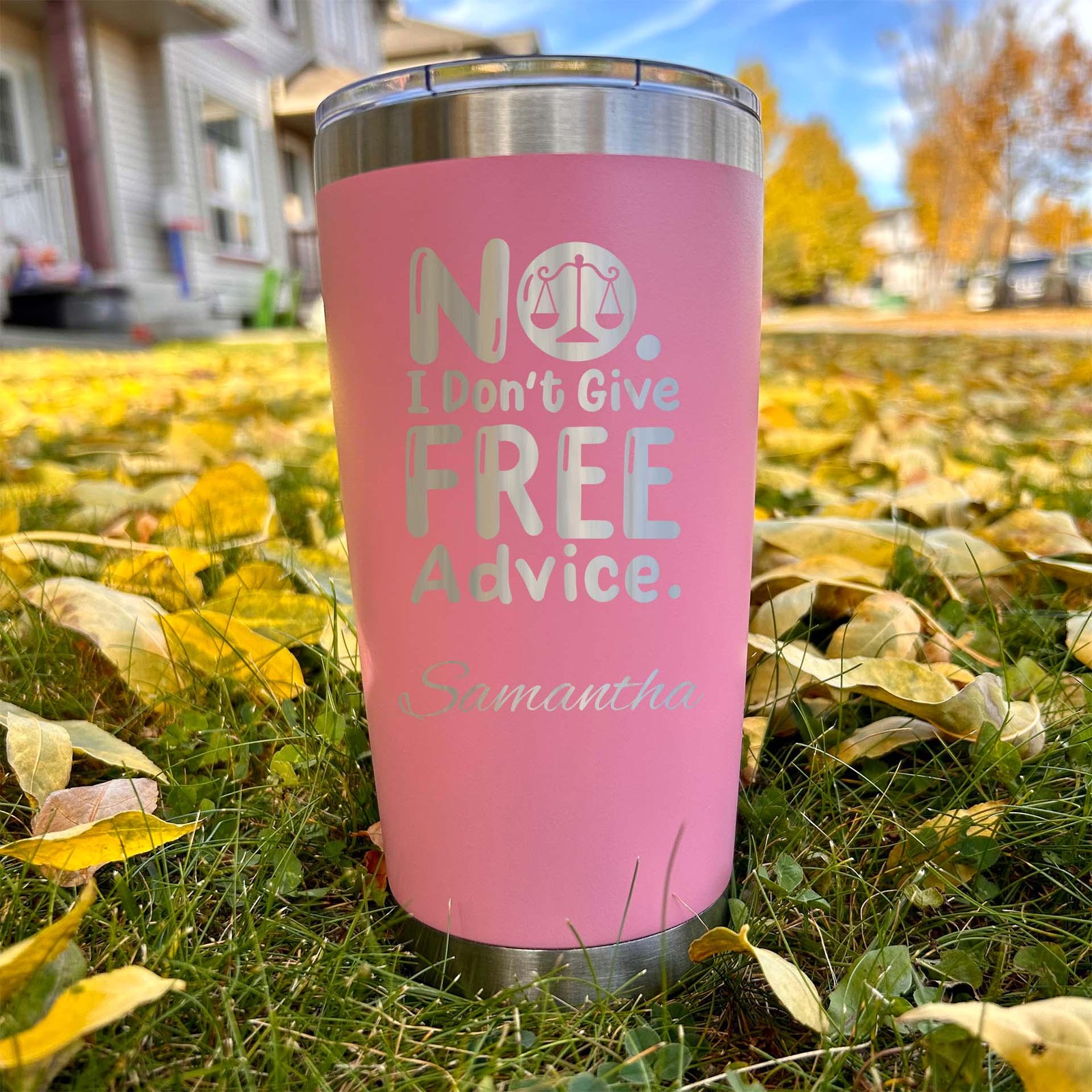 Lawyer 20oz Engraved Tumbler – Stainless Steel, Saying #26