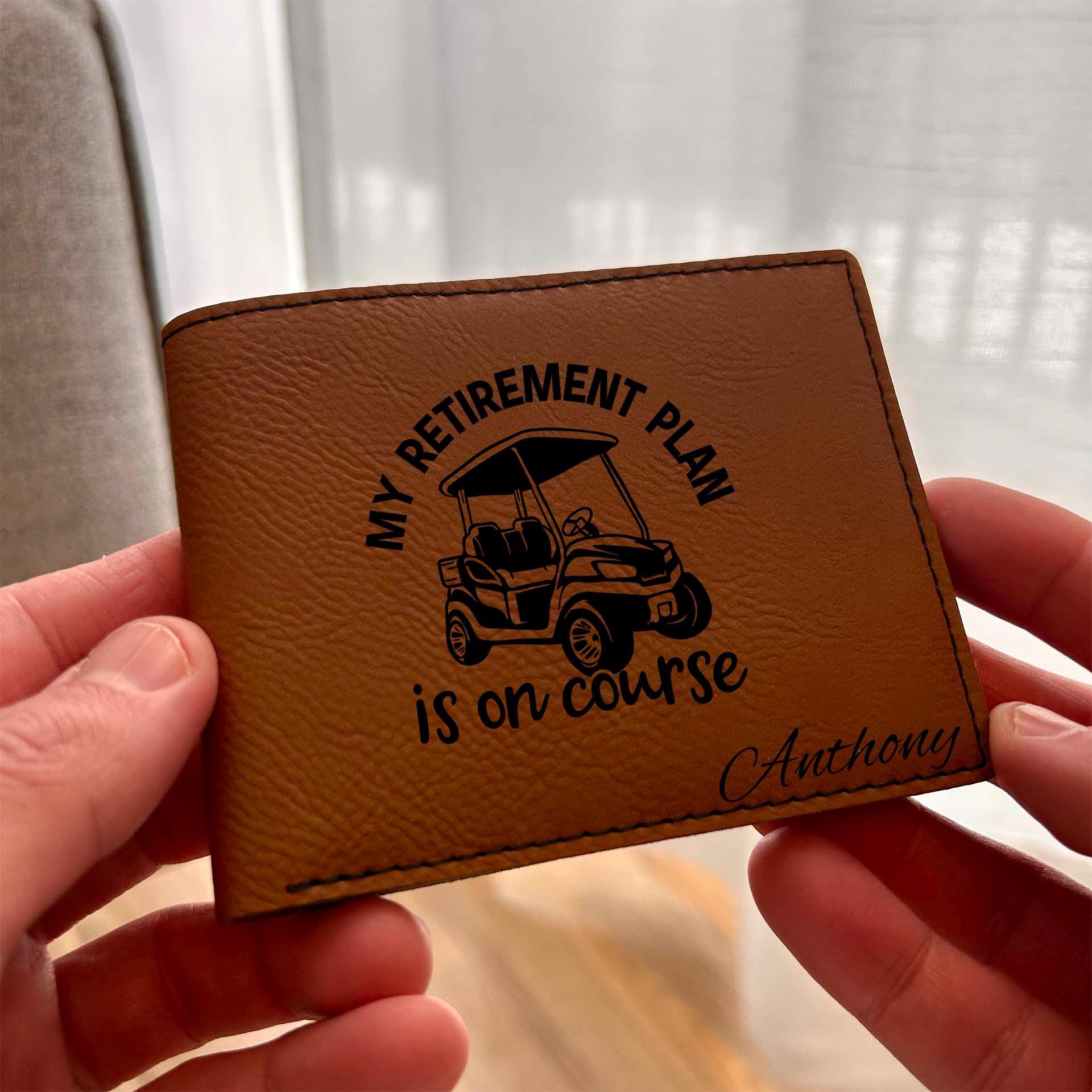 Fun Golfer Leather Wallet – Saying #34