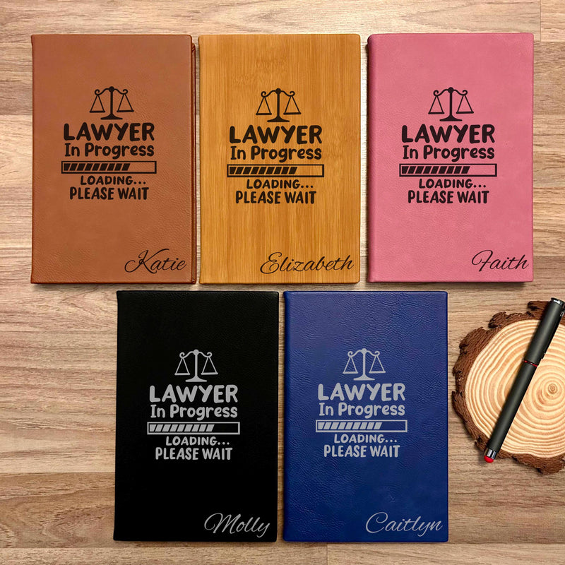 Lawyer In Progress Journal – Hardcover Soft Leather, Saying #25
