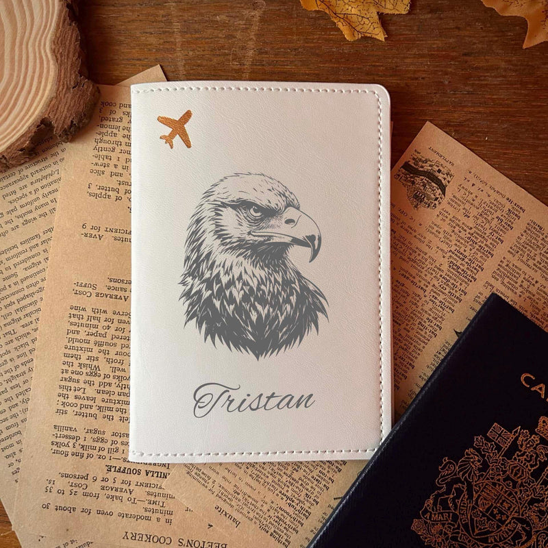 Eagle Passport Cover – Soft Vegan Leather – Soft Vegan Leather Design #101