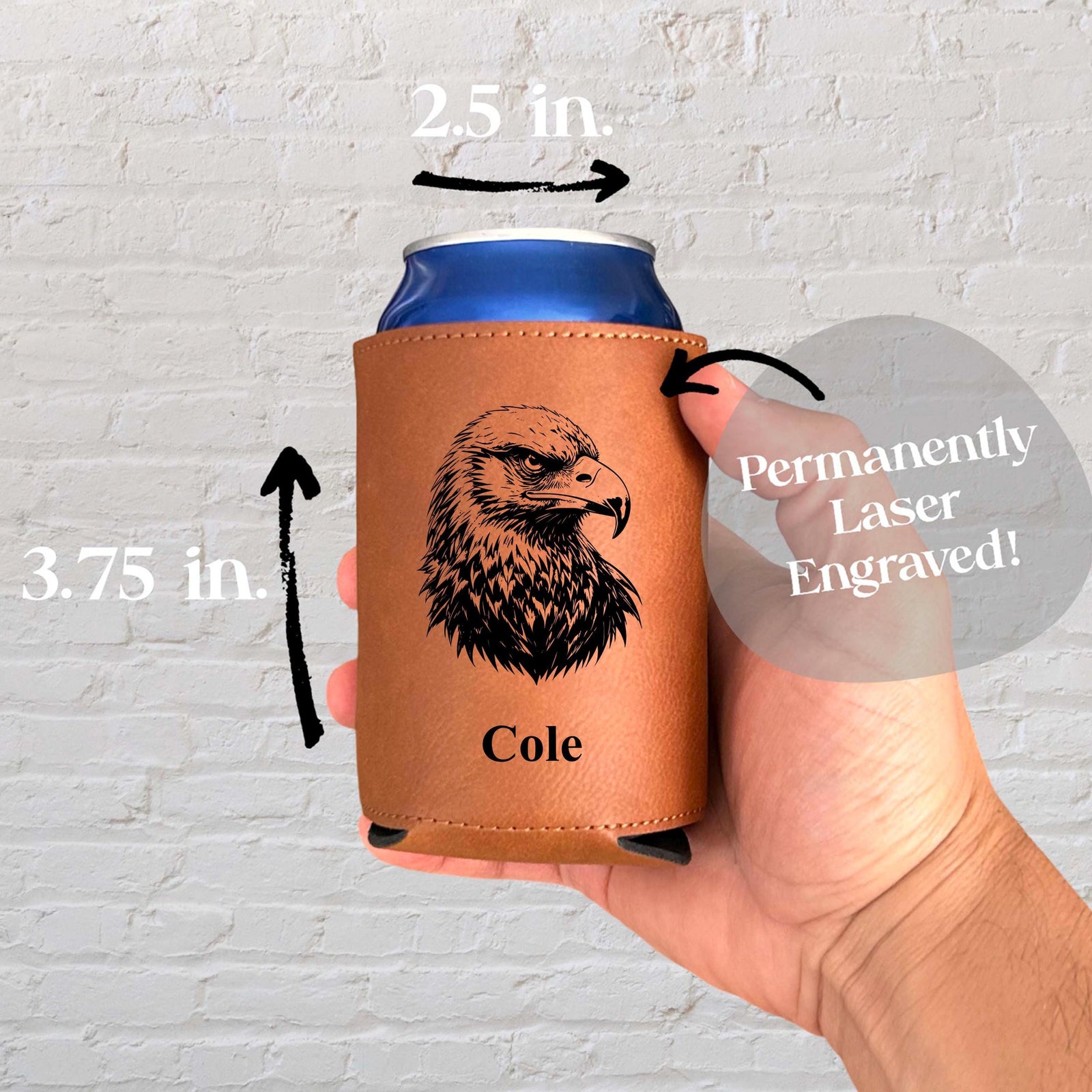 Eagle Can Cover – Soft Leather