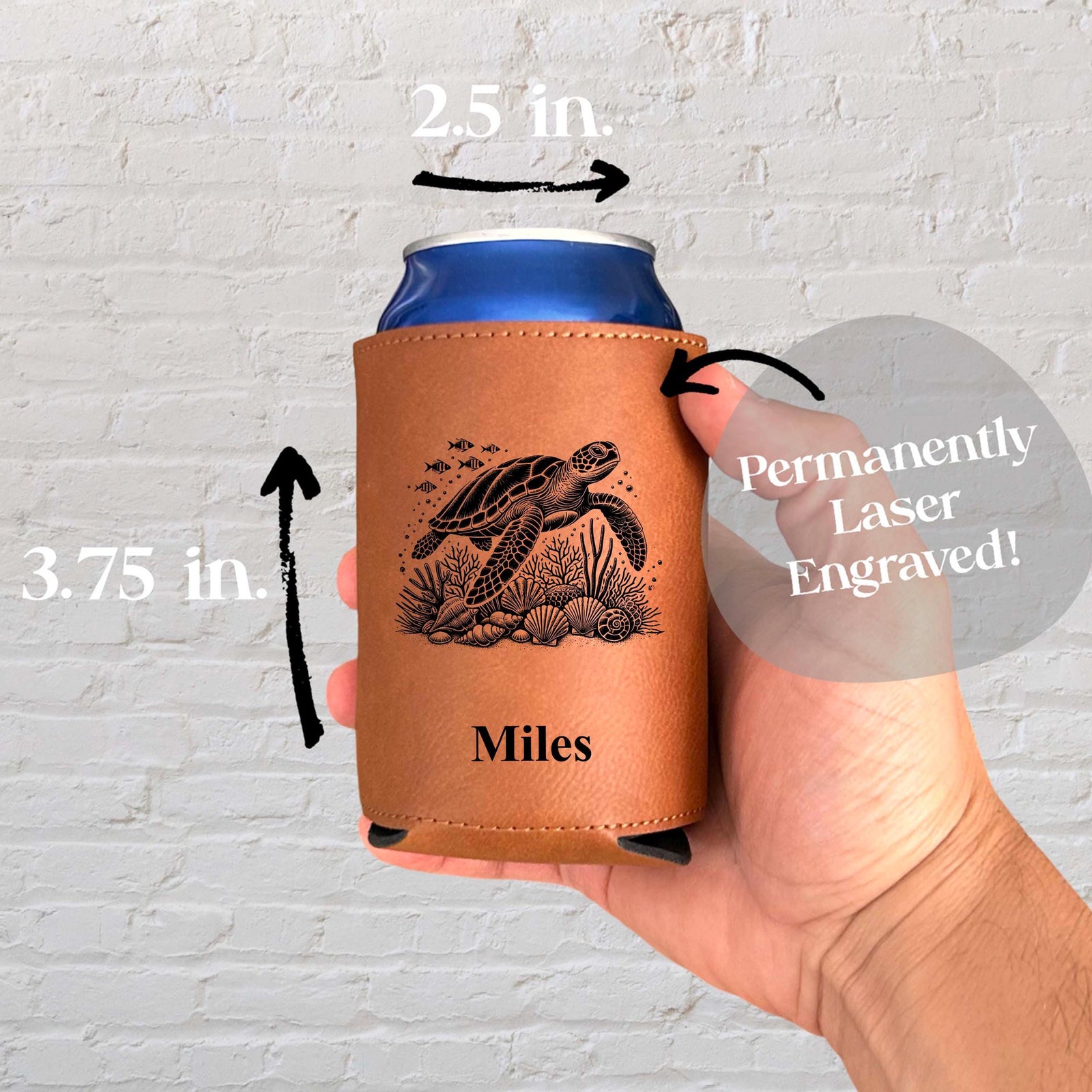 Turtle Can Cover – Soft Leather