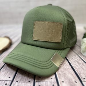 Personalized Trucker Hat in Army Green