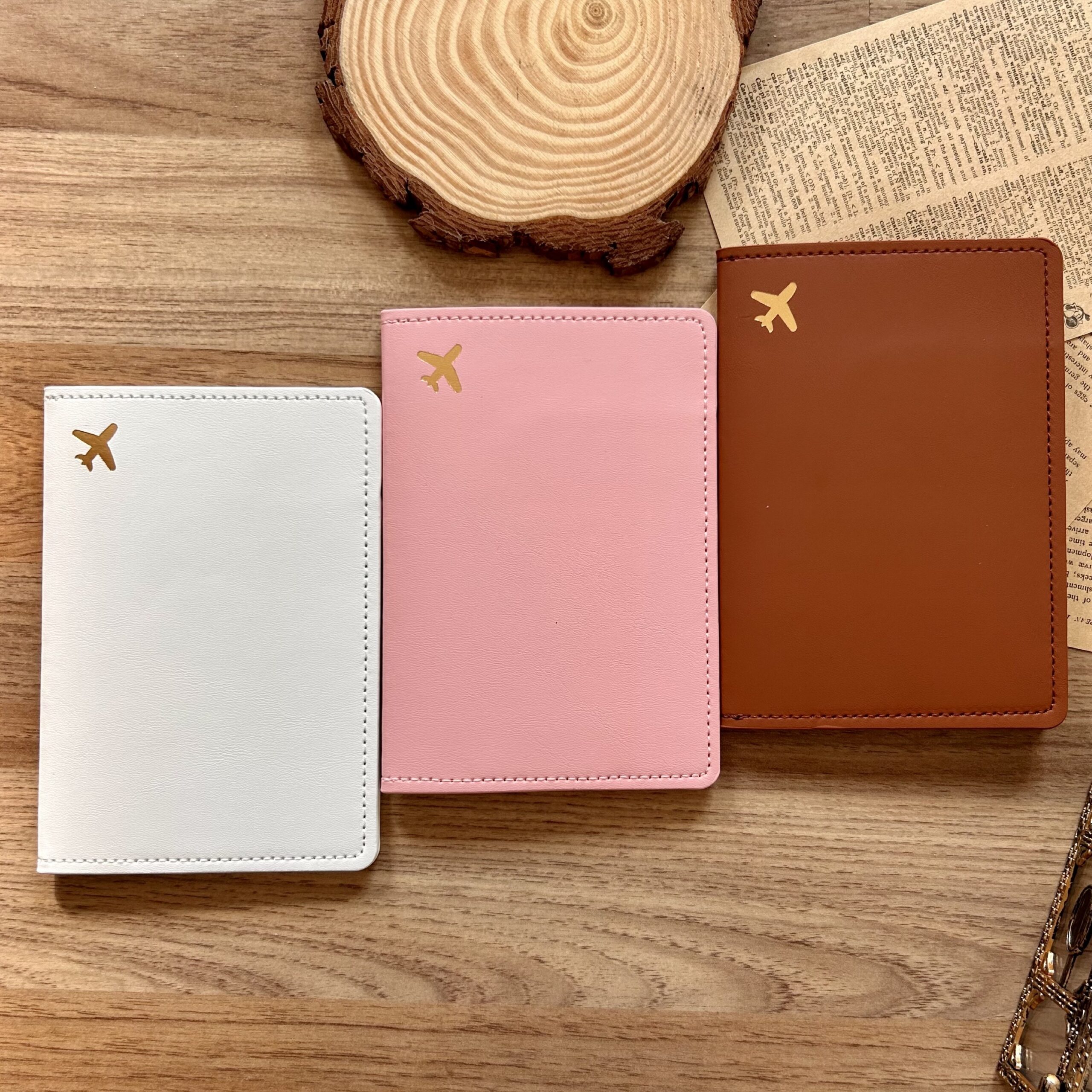 Personalized Leatherette Passport Cover
